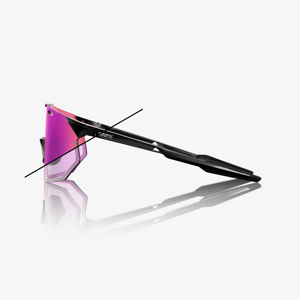 HYPERCRAFT SQ - Negro Brillante - Fotocromático Espejo Púrpura