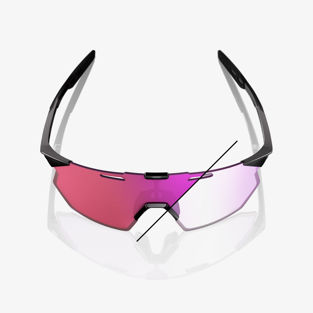 HYPERCRAFT SQ - Negro Brillante - Fotocromático Espejo Púrpura