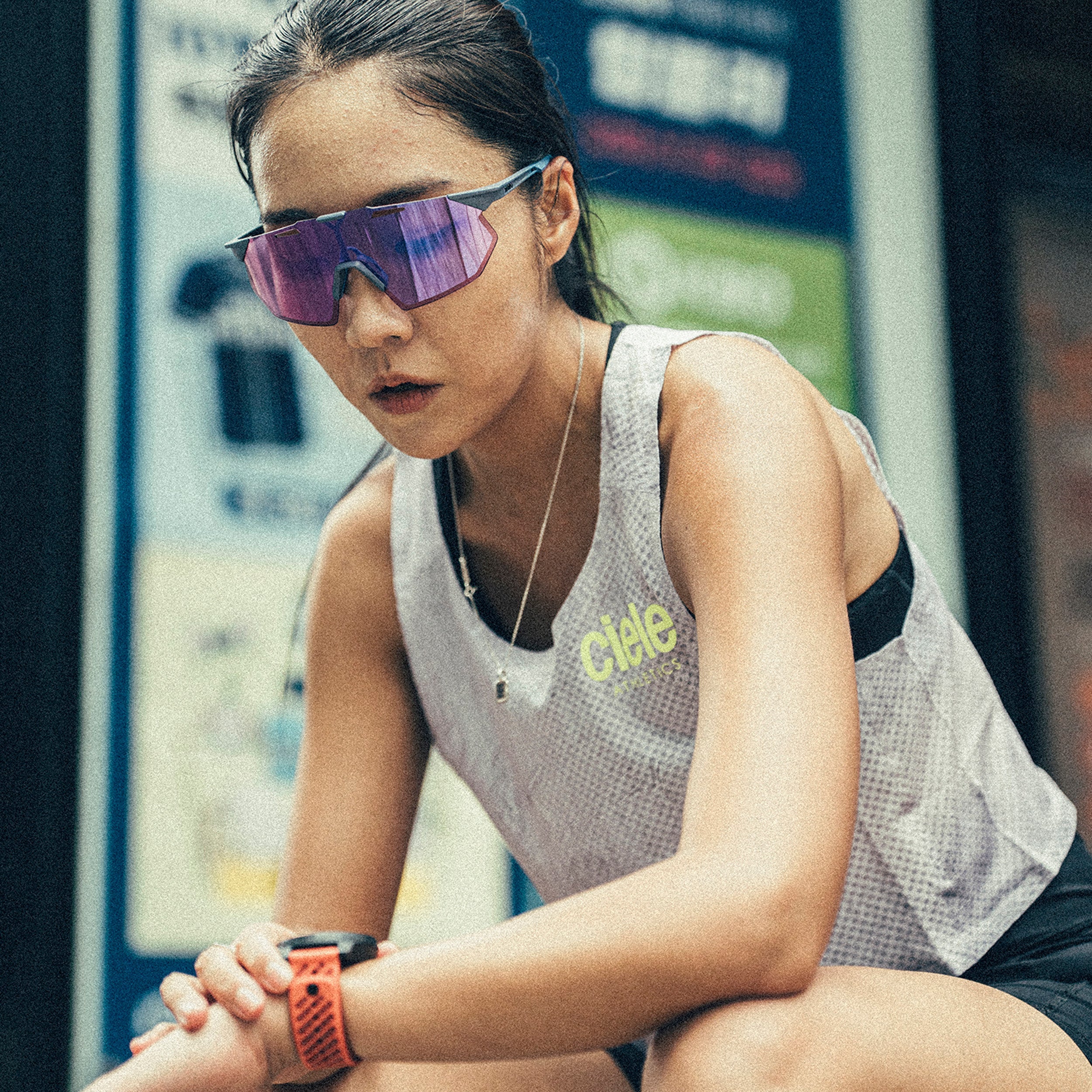 HYPERCRAFT SQ Lente Espejo Violeta Metálico Satinado Storm