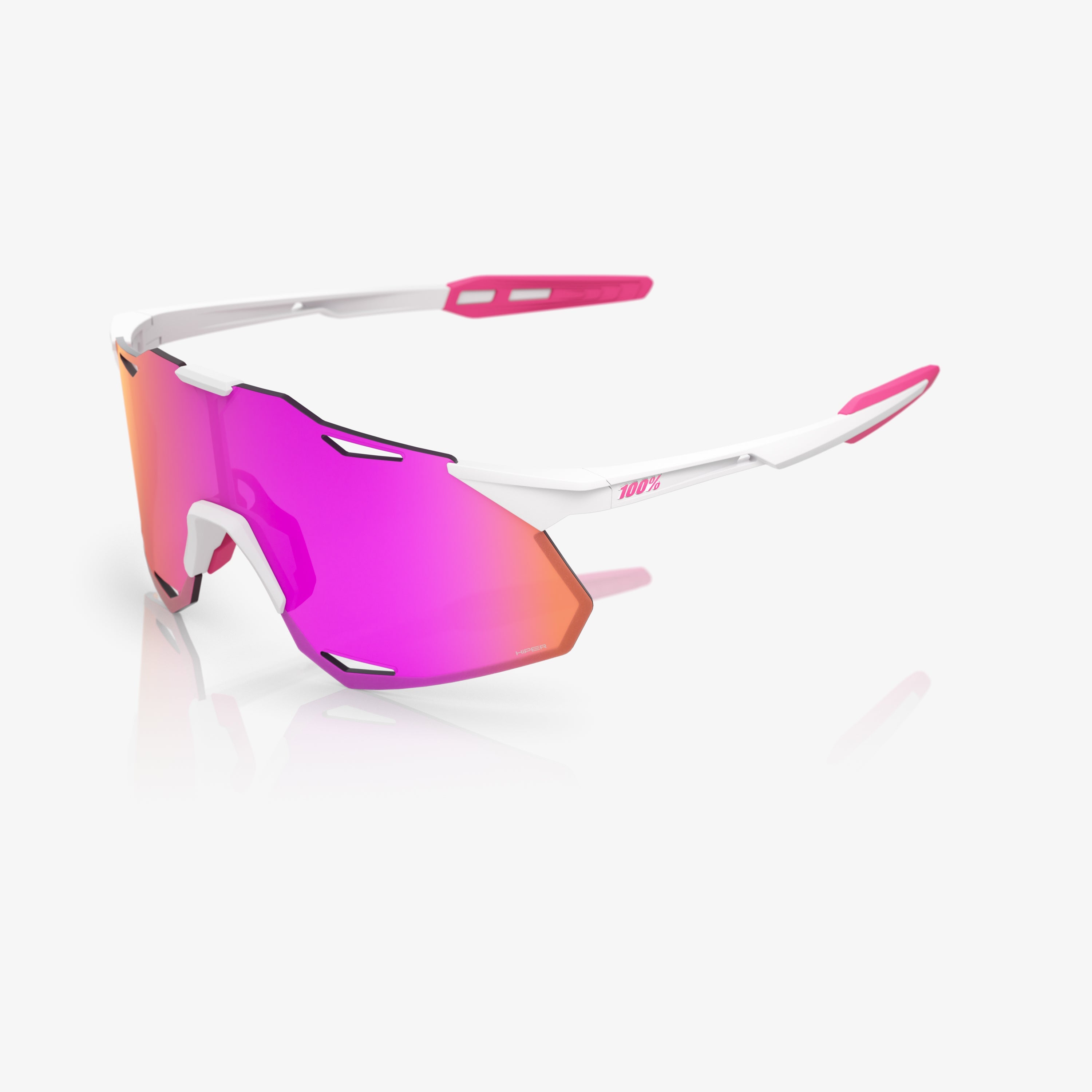 HYPERCRAFT XS Blanco Mate/Rosa con Lente HiPER Vital Pink Mirror