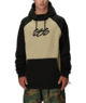 MENS BONDED FLEECE HOODY - SAGE COLORBLOCK