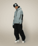 WOMENS OUTLINE™ SHELL ANORAK - DUSTY MARINE GRID