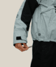 WOMENS OUTLINE™ SHELL ANORAK - DUSTY MARINE GRID