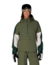 WOMENS OUTLINE™ SHELL ANORAK - FATIGUE GREEN COLORBLOCK