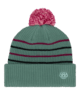 YOUTH POM BEANIE - DUSTY MARINE COLORBLOCK