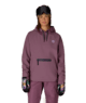 WOMENS WATERPROOF HOODY - BLACK PLUM