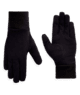 WOMENS MERINO WOOL GLOVE LINER - BLACK HEATHER