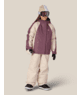 GIRLS HOLOGRAM™ INSULATED JACKET - BLACK PLUM COLORBLOCK