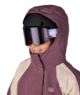 GIRLS HOLOGRAM™ INSULATED JACKET - BLACK PLUM COLORBLOCK