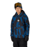 YOUTH WATERPROOF HOODY - BLUE ASH SHAPES