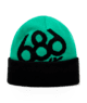 YOUTH WREATH FLEECE LINED BEANIE - DEEP GREEN