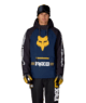 MENS FOX RACING WATERPROOF HOODY - FOX NAVY COLORBLOCK