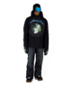 MENS METALLICA WATERPROOF HOODY - METALLICA BLACK