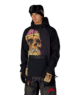 MENS METALLICA WATERPROOF HOODY - METALLICA BLACK PUSHEAD