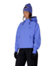 WOMENS WATERPROOF TEAM CROP HOODY - ALPENGLOW BLUE