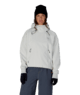 WOMENS WATERPROOF TEAM CROP HOODY - LIMESTONE