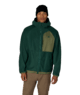 MENS LOWLAND FLEECE HOODY - MOSS GREEN COLORBLOCK