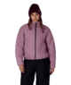 WOMENS GRACIOUS PUFFER JACKET - BLACK PLUM