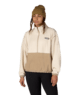 WOMENS CHIMAY FLEECE ANORAK - LIMESTONE COLORBLOCK