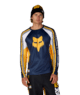 MENS FOX RACING BASE LAYER LS - FOX YELLOW COLORBLOCK