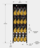 GLOVE COMPLETE RACK - BLACK