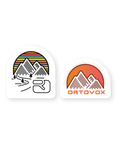"STICKER LOGO MOUNTAIN" - "diverse Farben"