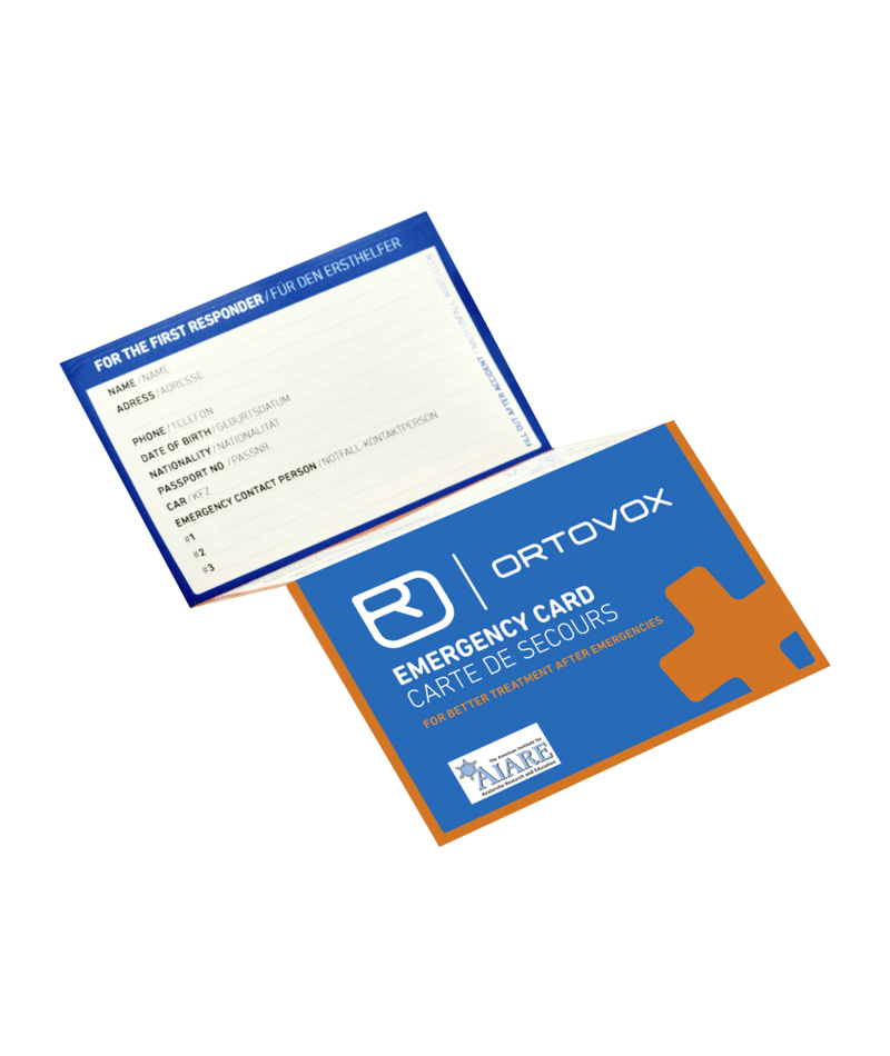 "Emergency Card" - "diverse Farben"