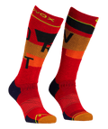 "FREERIDE LONG SOCKS COZY M" - "cengia rossa"