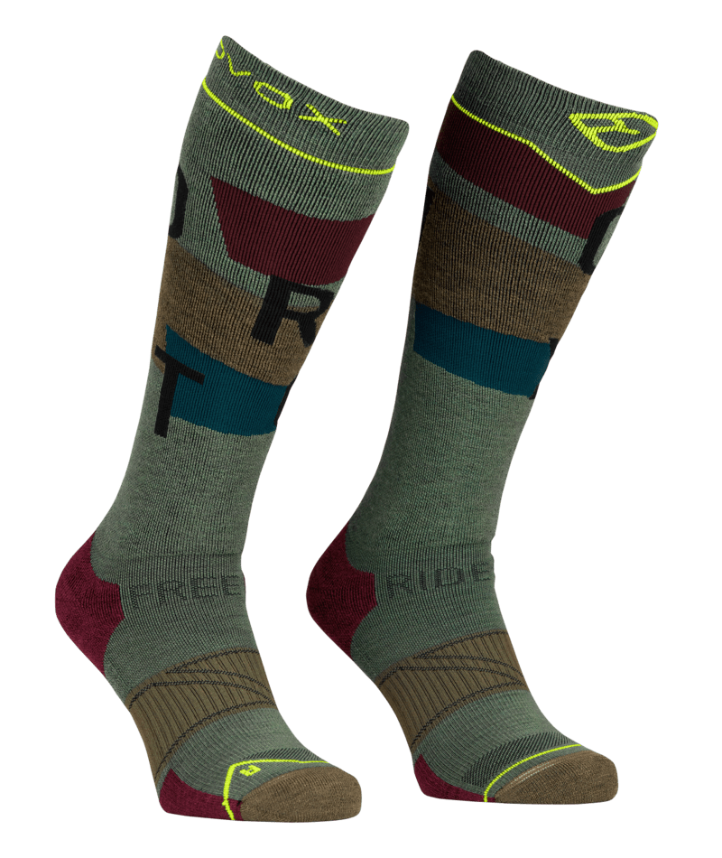 "FREERIDE LONG SOCKS COZY M" - "wild herbs"