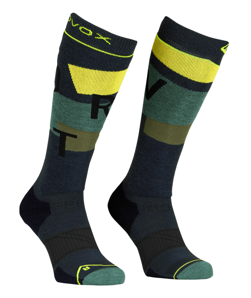 "FREERIDE LONG SOCKS COZY M" - "black steel"