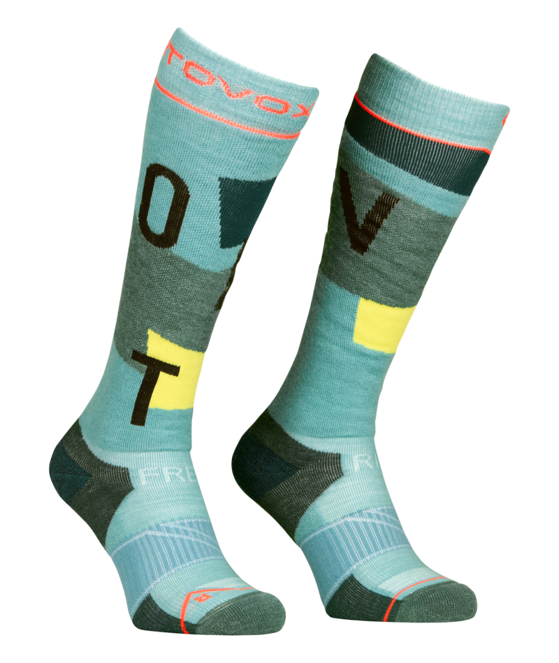 "FREERIDE LONG SOCKS COZY W" - "ice waterfall"