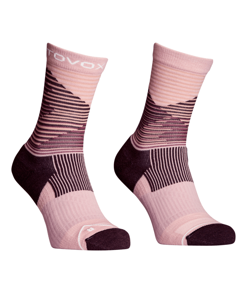 "ALL MOUNTAIN MID SOCKS W" - "dawn rose"