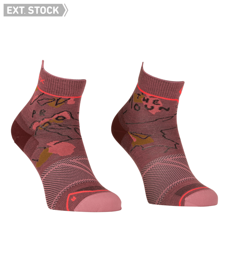 "ALPINE LIGHT QUARTER SOCKS W" - "mountain rose"