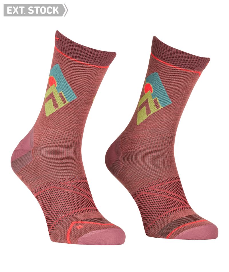 "ALPINE LIGHT COMP MID SOCKS W" - "wild rose"