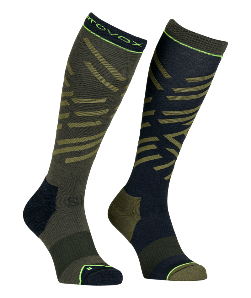 "SKI TOUR LONG SOCKS M" - "dark wild herbs"
