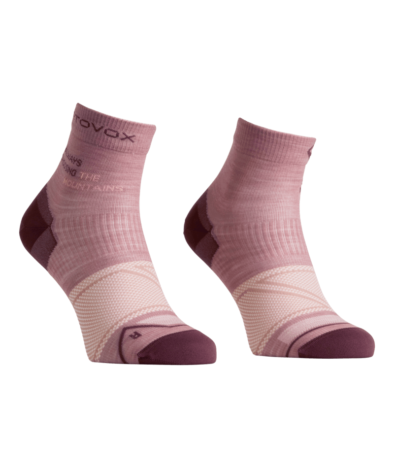 "ALPINE LIGHT QUARTER SOCKS W" - "dusk rose"