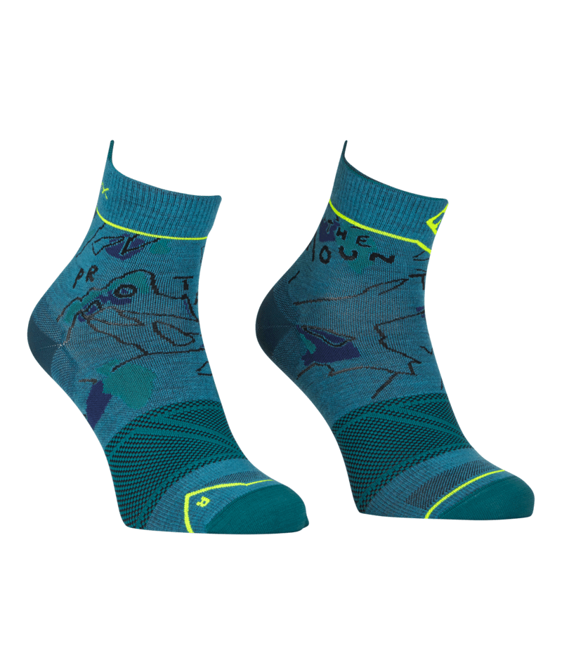 "ALPINE LIGHT QUARTER SOCKS M" - "mountain blue"