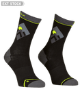 "ALPINE LIGHT COMP MID SOCKS M" - "black raven"