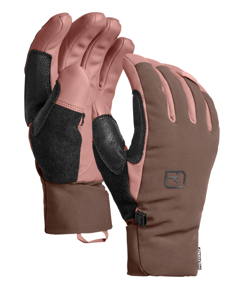 "MERINO MOUNTAIN GLOVE W" - "dusk rose"