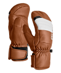 "FULL LEATHER MITTEN W" - "bristle brown"