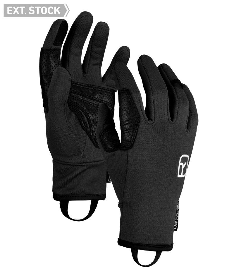 "FLEECE LIGHT GLOVE W" - "black raven"