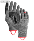 "FLEECE LIGHT GLOVE W" - "black steel blend"