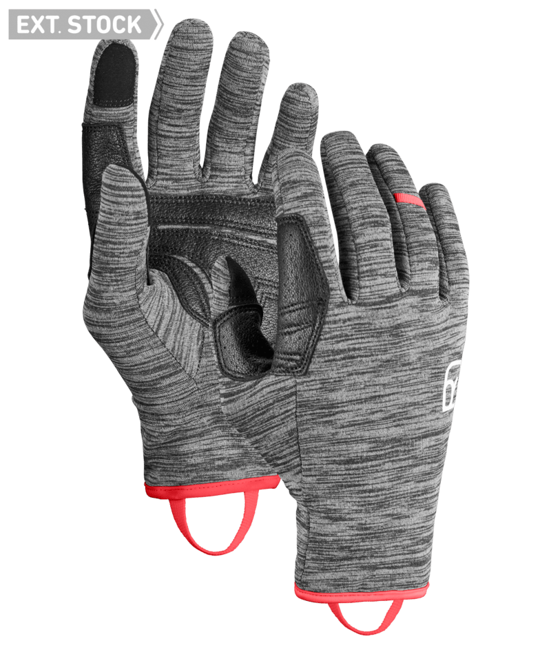 "FLEECE LIGHT GLOVE W" - "black steel blend"