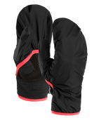 "FLEECE GRID COVER GLOVE W" - "black raven"