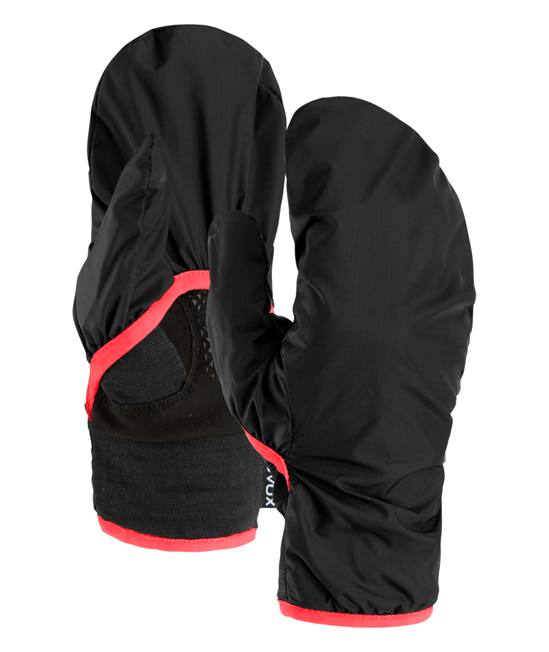"FLEECE GRID COVER GLOVE W" - "black raven"