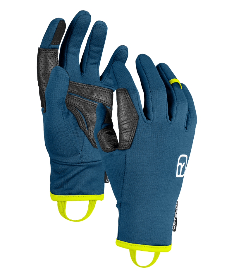 "FLEECE LIGHT GLOVE M" - "petrol blue"