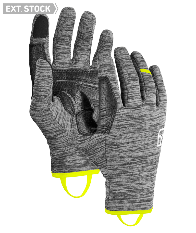 "FLEECE LIGHT GLOVE M" - "black steel blend"
