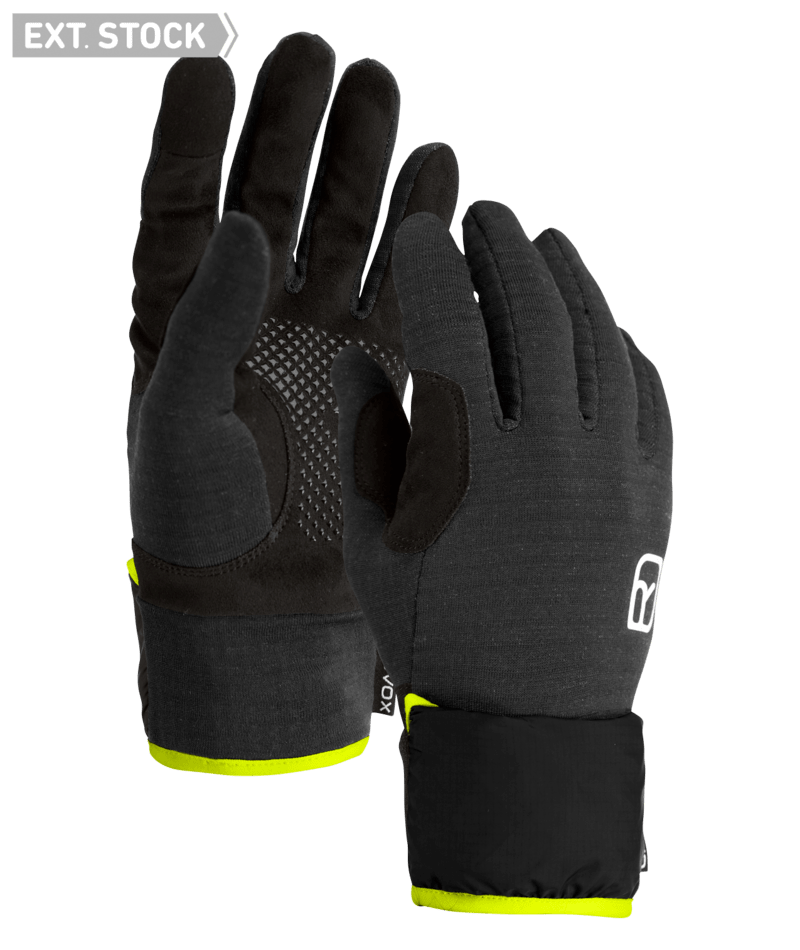 "FLEECE GRID COVER GLOVE M" - "black raven"