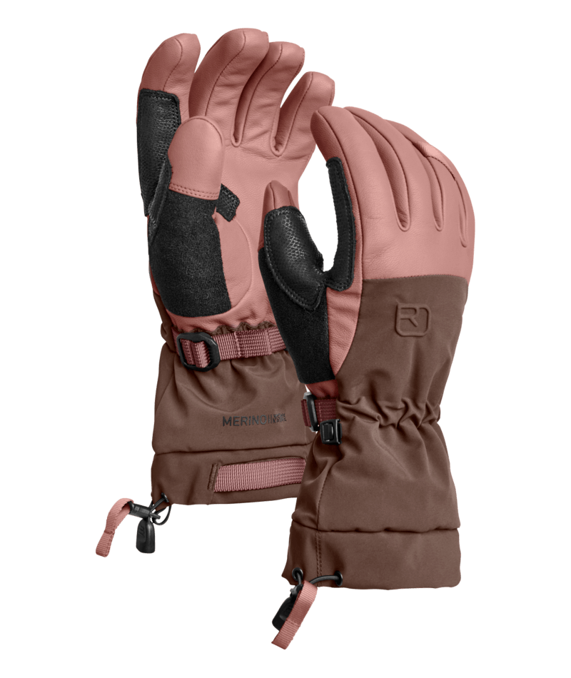 "MERINO FREERIDE GLOVE W" - "dusk rose"