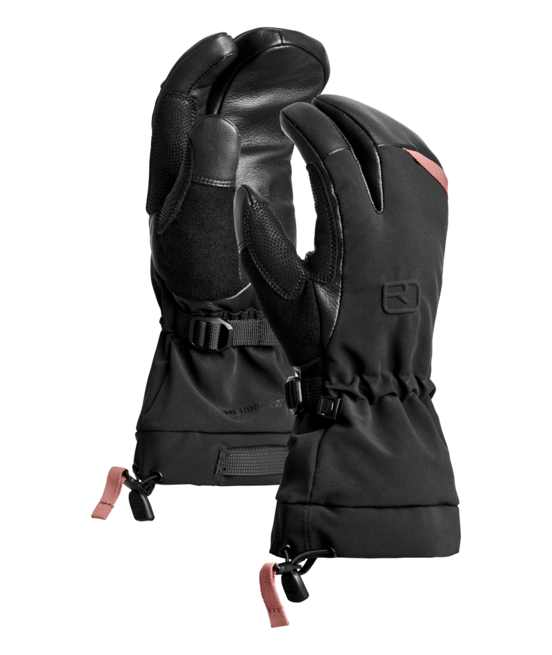 "MERINO FREERIDE 3 FINGER GLOVE W" - "black raven"